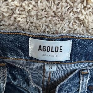 Womens AGOLDE button fly size 27 jeans